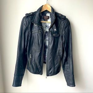 Black Danier Italian Leather Jacket